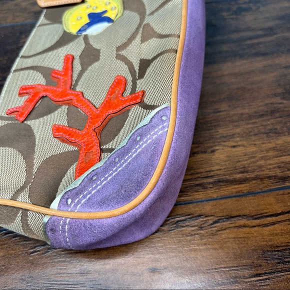 Coach Limited Edition Mini Side Bag with Fish and Coral Aplique 1491 - Picture 5 of 15